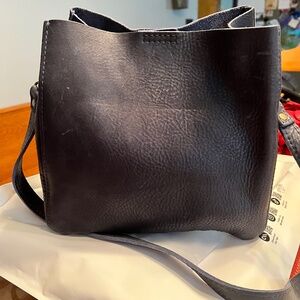 Portland Leather Goods Limited Edition Butterfly Bucket Bag in Midnight